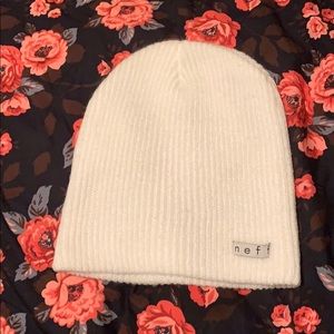 White neff beanie